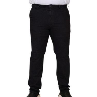 Imagem de Calça Masculina Sarja Elastano Semi Social Oversized Plus Size Shyros - Tamanhos 58 ao 66-Masculino