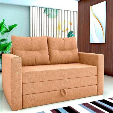 Imagem de Sofá Cama 2 Lugares casal 1,50 mts Bouclê Luma Matrix, BOUCLE MOSTARDA