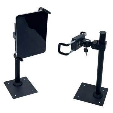 Imagem de Suporte Mesa c/ Trava Segurança Antifurto Tablet iPad, Samsung Galaxy 