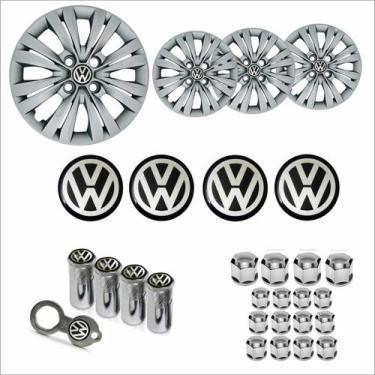 Imagem de Jogo Calota Aro 14 Gol G7 2017 2018 Volkswagen + Emblema Resinado + Ta