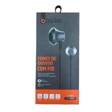 Imagem de Fone de Ouvido Cinza Basike FON-8751 Novo