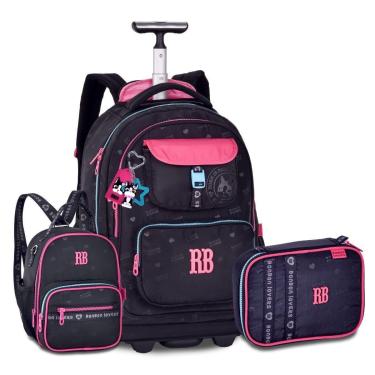 Imagem de Mochila Com Lancheira e Estojo Box Kit Escolar Rebecca Bonbon-Feminino