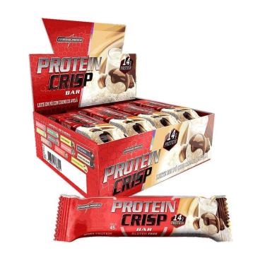 Imagem de Protein Crisp Bar Leite em Pó com Creme de Avelã - Integralmédica 12 un.-Unissex
