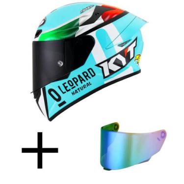Imagem de Capacete KYT TT Course Dennis Foggia Réplica Mais Viseira Camaleão, 56