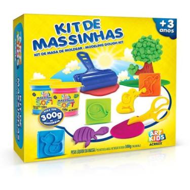 Imagem de Massa para Modelar Criativa ART KIDS 7 300G C/7 Acessorios
