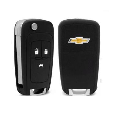 Imagem de Chave Canivete Linha GM Onix Cobalt Spin Tracker S10 3 Botões Lâmina v
