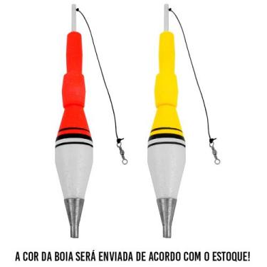 Imagem de Boia De Arremesso Para Pesca N7 Cor Sortida 60g - Bóias Barão