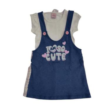 Imagem de Jardineira c/ camiseta manga curta Ding dang 00088 - DINGDANG