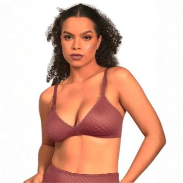 Imagem de Sutiã Sem Bojo e Sem Aro Lycra Duloren - 831132, Telha, GG