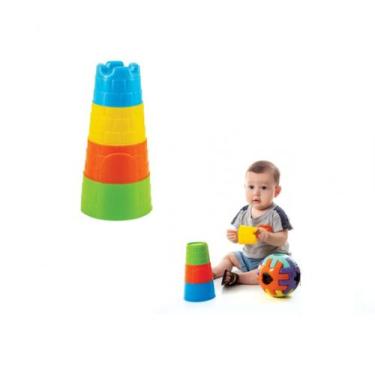 Imagem de Brinquedo Educativo Torre Baby Bebês Diversão Imaginação - Kendy