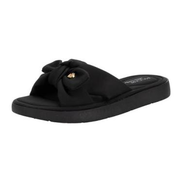 Imagem de Chinelo Feminino Ultra Conforto Laço Leve Ortopedico Modare Cor:PretoT