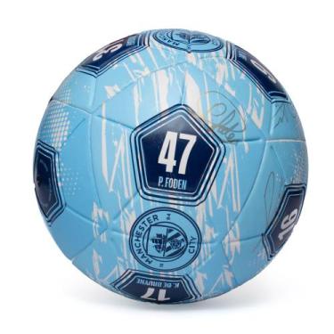 Imagem de Bola de Futebol Campo Dualt Manchester City Azul Claro, Azul claro, Ún