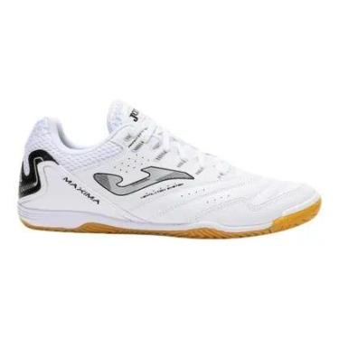 Imagem de Tênis Joma Futsal Máxima, Branco, 37, material sintético