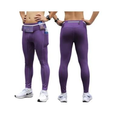 Imagem de Calças De Compressão Masculinas Para Corrida E Ciclismo, Leggings Long