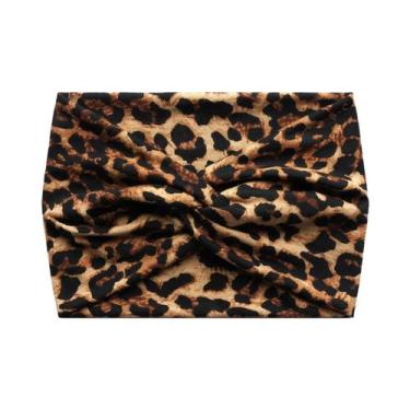 Imagem de Faixa De Cabelo Larga Torcida Boho Extra Grande Para Mulheres, Acessór