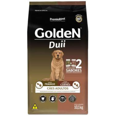 Imagem de Ração Seca PremieR Pet Golden Duii Frango e Carne para Cães Adultos - 10,1 Kg