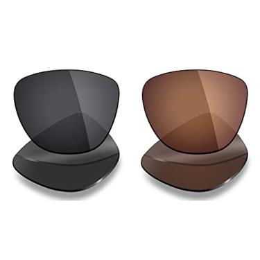 Imagem de 2 pares de lentes polarizadas de substituição da Mryok para óculos de sol Oakley Moonlighter – Opções