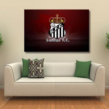 Imagem de Quadro decorativo Santos com Tela de Tecido