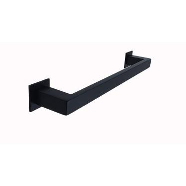 Imagem de Porta Toalha De Parede Jacaraipe 40cm Preto Inox