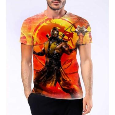 Imagem de Camiseta Camisa Scorpion Mortal Kombat Ninja Correntes Hd 4 - Estilo K