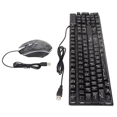 Imagem de Mouse de teclado de PC, combinação de mouse de teclado USB boa resistência para jogos de escritório em casa