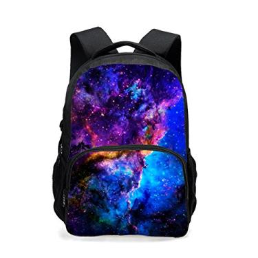 Imagem de Mochila adolescente CAIWEI Universo Espacial TrendyMax Estampa Galaxy Mochila bonita para a escola, Laptop, Starry Sky 6, 17.5*13*6.7 Inch
