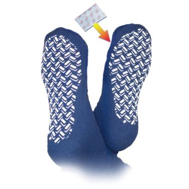 Imagem de Heat Factory Meias pantufas para usar aquecedores de pés e dedos, médio