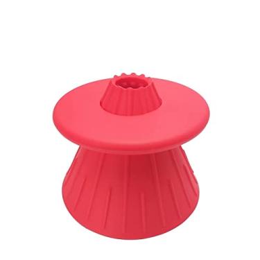 Imagem de copo de filtro de café,Gotejador de café dobrável, silicone de grau alimentício, gotejador de café cônico com anel de isolamento para casa(Red)
