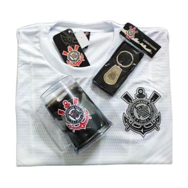 Imagem de Kit Corinthians Oficial - Camisa Empire + Caneca + Chaveiro - Masculin