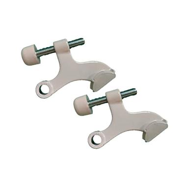 Imagem de Rolha de porta de dobradiça QCAA, molde de zinco, 2 Pack, White