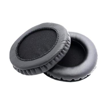 Imagem de Almofadas de substituição para fones de ouvido Uonlytech, almofadas de esponja para fones de ouvido RP-DH1200 HDJ-2000 HDJ-1500 HDJ-1000 MDR-V700DJ V700 V500 (2 peças, 90 mm, preto)