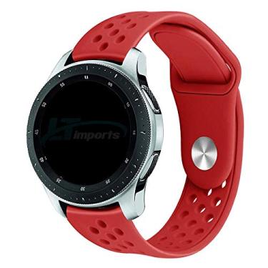 Imagem de Pulseira 22mm Sport Total compatível com Samsung Galaxy Watch 3 45mm - Galaxy Watch 46mm - Gear S3 Frontier - Amazfit GTR 47mm - Amazfit GTR 2 - Amazfit GTR 3 PRO - Marca LTIMPORTS (Vermelho)