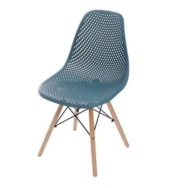 Imagem de Cadeira Eames Furadinha - Azul Petróleo - Ordesign