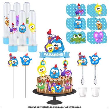 Imagem de Kit Festa #kf Galinha Pintadinha Mini Forminha Tubete Topper