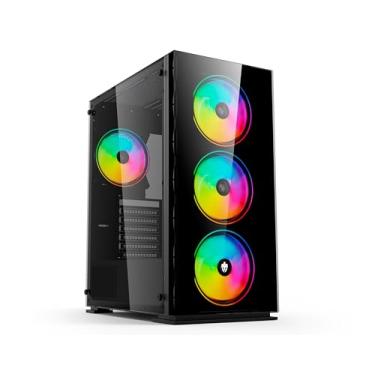 Imagem de GABINETE GAMER HAN - EG817-3 FAN RGB INCLUSO - EVOLUT