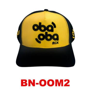 Imagem de Boné Em Tecido Preto/Amarelo - Oba Oba Mix