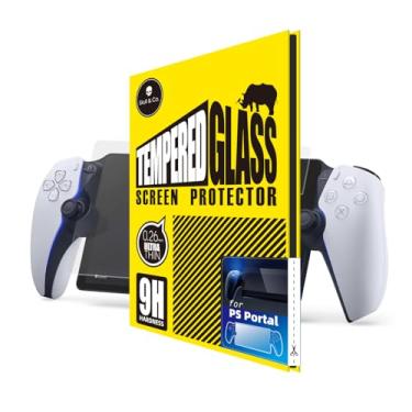 Imagem de Skull & Co. Protetor de tela de vidro temperado de alta transparncia e alta sensibilidade para PlayStation Portal (pacote com 2)