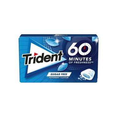 Imagem de Chiclete Trident 60 Minutes Peppermint Importado 20g