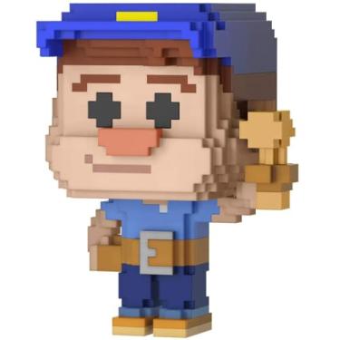 Imagem de Funko Fix-It Felix (2018 Summer Con Exclusivo): boneco de vinil Wreck-It Ralph x POP! de 8 bits e 1 pacote protetor gráfico de plástico PET compatível [#031 / 30790 - B]