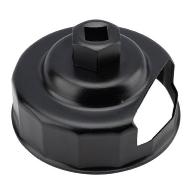 Imagem de QHDSGZS Chave de filtro de óleo resistente, soquete de ferramenta de remoção de tampa de filtro de óleo de 76 mm 14 canais, adequado para filtros de óleo Harley Spin-On 1984-2021 (exceto 2015 - GG