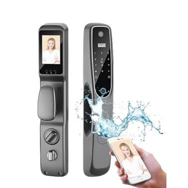 Imagem de Fechadura Biométrica WIFI Digital S907 a Prova d'água com Câmera
