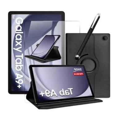 Imagem de Capa Giratória para Tablet A9 Plus + Película De Vidro + Caneta Touch 