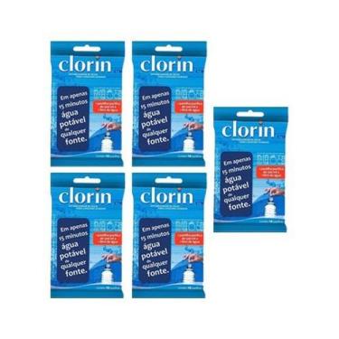 Imagem de Kit 50 Pastilhas Purificadora de Água Potável Clorin 1 com NF, Branco