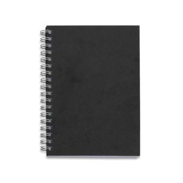 Imagem de Caderno Escolar Espiral Capa Kraft Escolar Bolsa Pequena - MMG, Preto