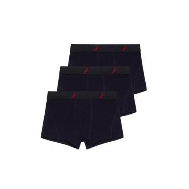 Imagem de Kit De Cueca Boxer Mini Preta Reserva Mini, 06, Preto