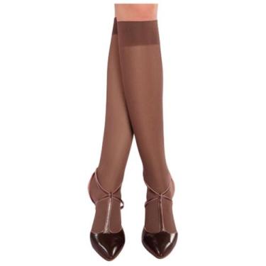 Imagem de Meia Feminina 3/4 Lupo 5550-001 Fio 40 Opaca Poliamida, Pó de arroz, U