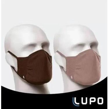 Imagem de Mascara lupo kit 10 unidades cor nude e marrom
