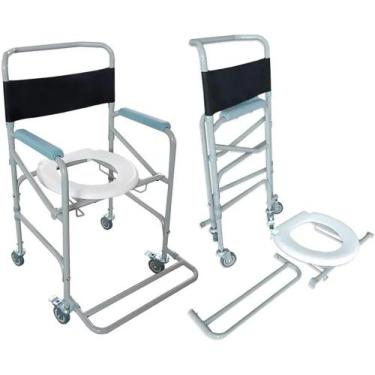 Imagem de Cadeira de banho dobrável c/reservatório urinário - Dell