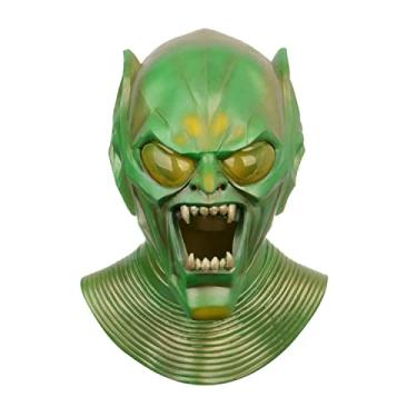 Imagem de RRANYF Goblin Costume,Latex Green Mask for Cosplay Party Birthday Halloween Christmas Adult