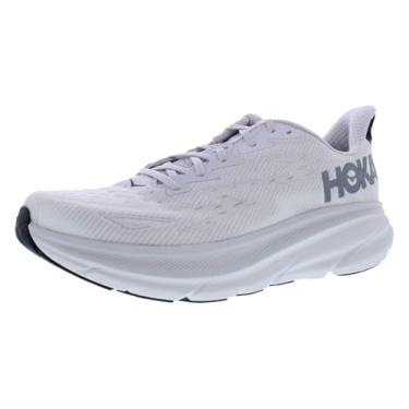 Imagem de HOKA Clifton 9 Tênis masculino tamanho 12, cor: Nimbus Cloud/lã de aço, Nimbus Cloud/Lã de aço, 44